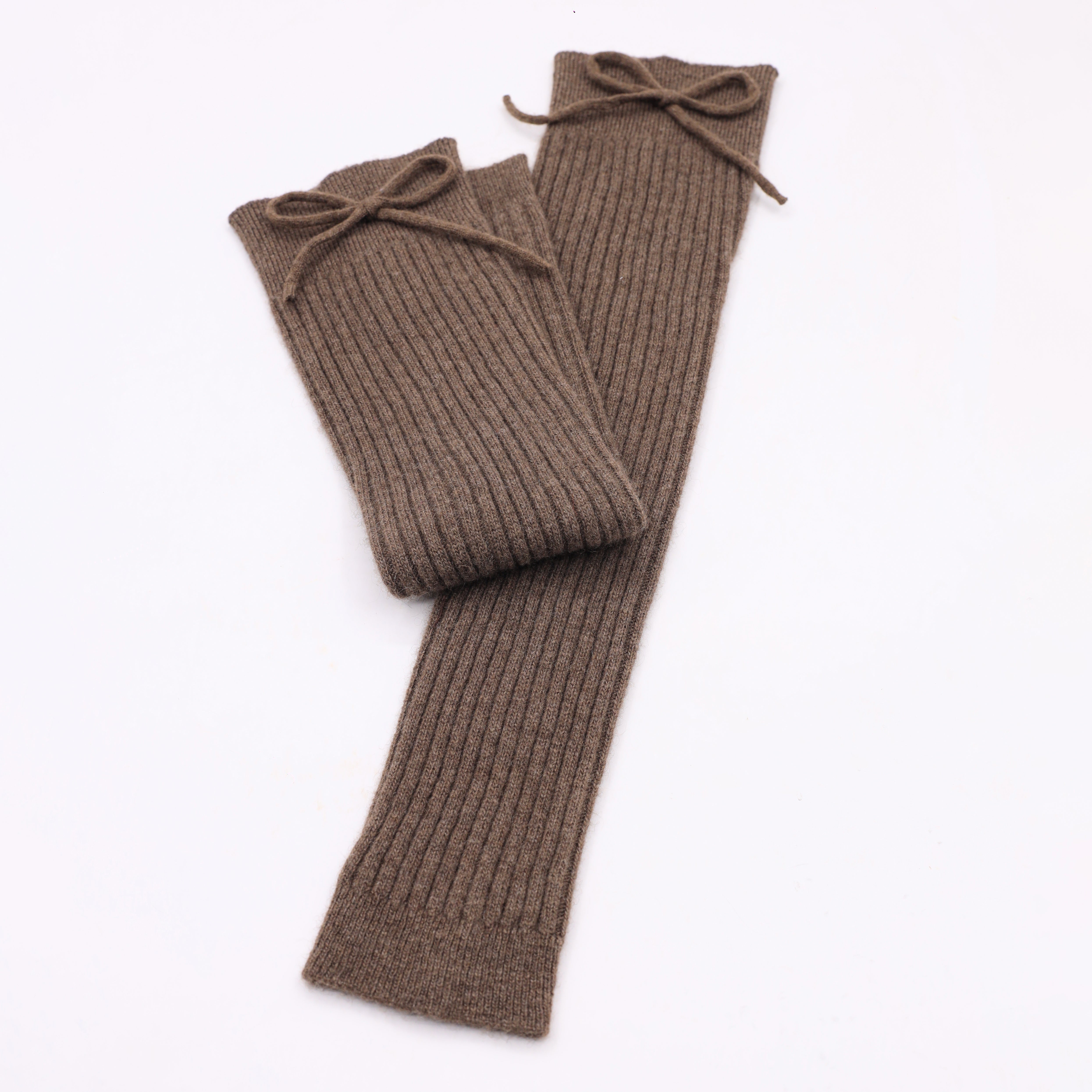 Natural Yak Wool Leg Warmers Mongolian 100% Natural Yak Down Winter Knit Leg Warmer Boot Cuffs