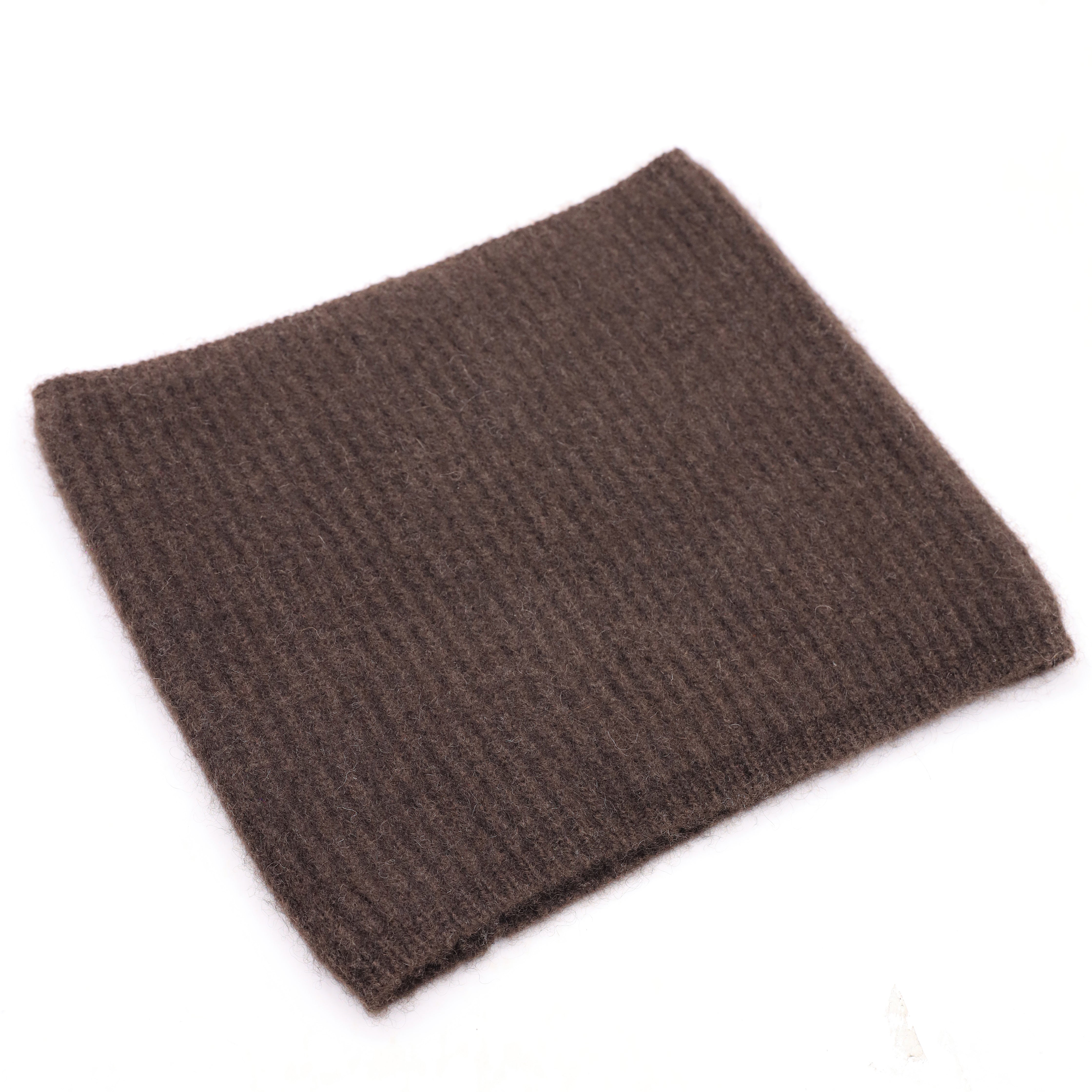 Yak Wool Neck Warmer Women Mongolian Organic Wool Rib Snood Natural Yak Unisex Neck Wrap