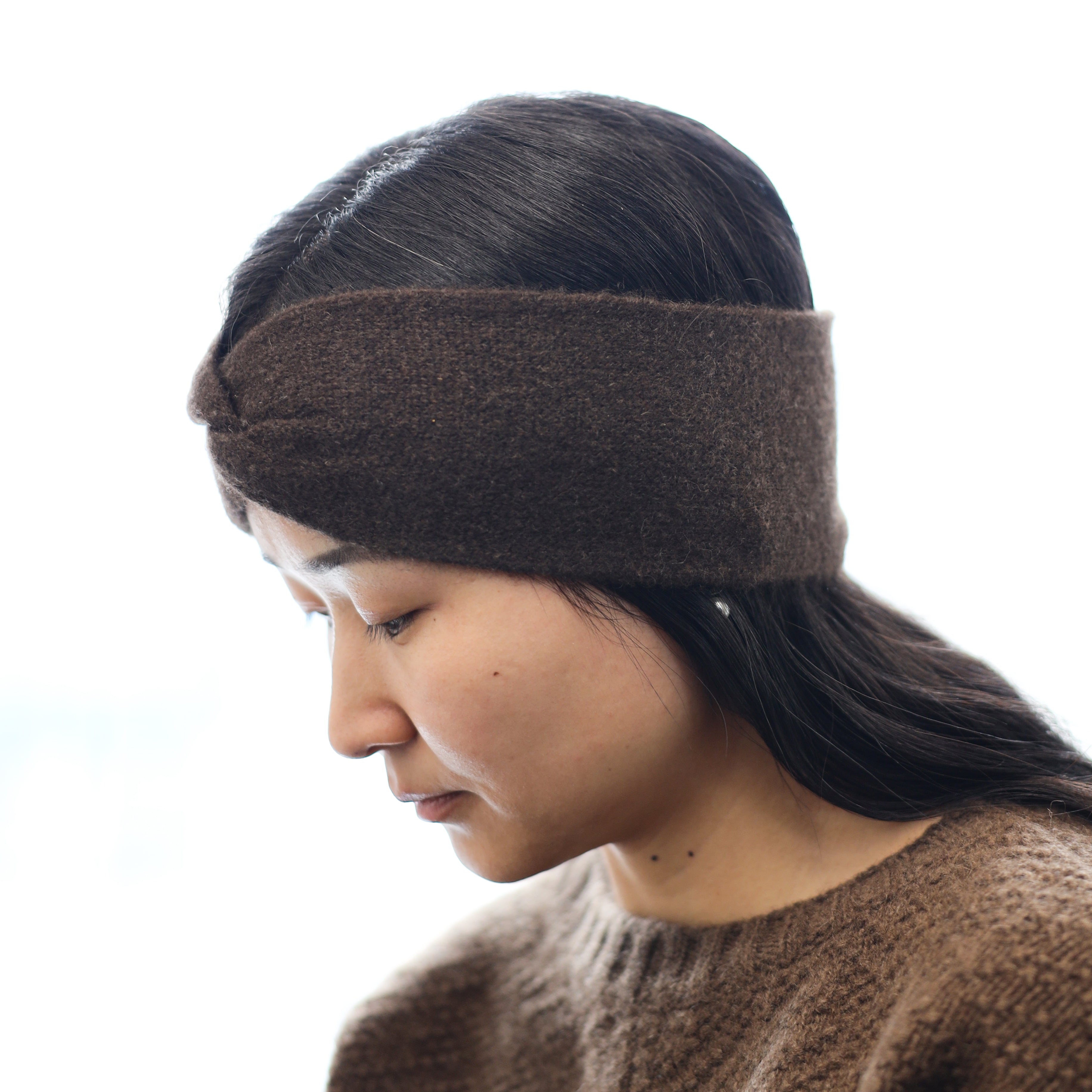 Pure Natural Yak Wool Ear Muff Winter Head Wrap Eco Natural Stylish Soft Headband