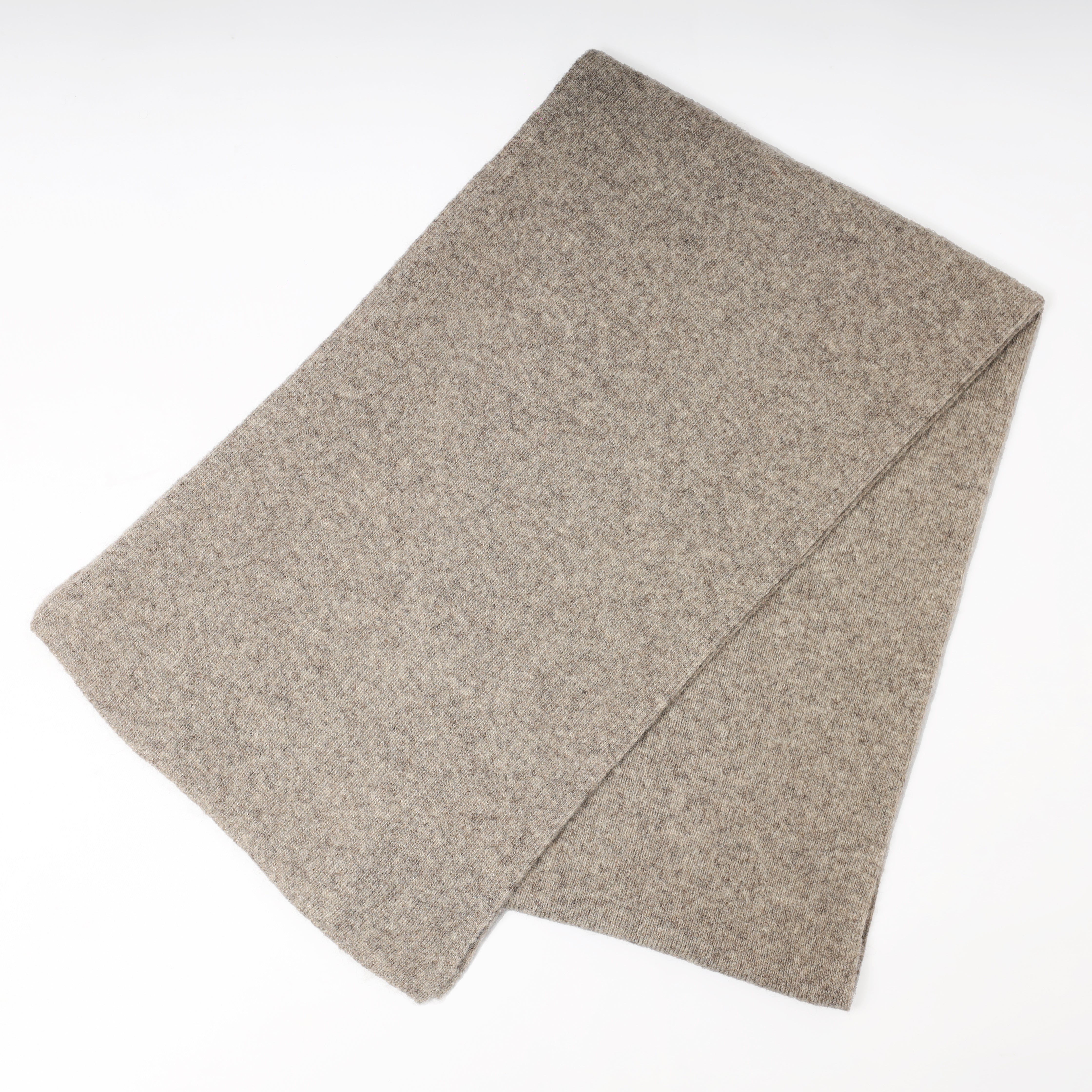 Yak Wool Scarf Mongolian Natural Yak Down Neck Warmer Unisex Grey Scarf