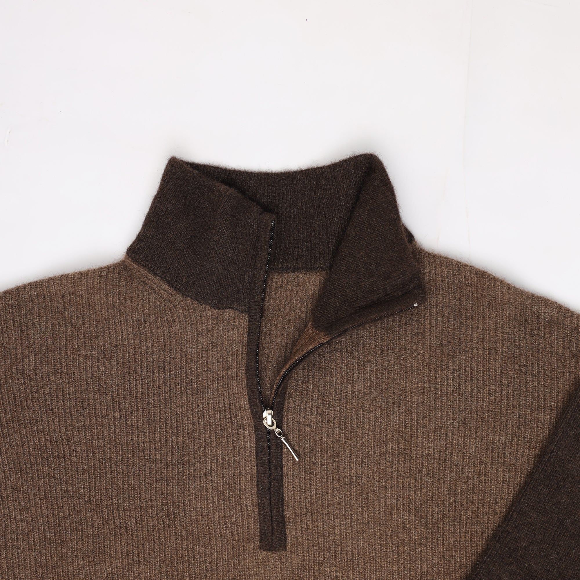 Men’s Yak Wool Half Zip High Neck Jumper Warm Breathable Timeless