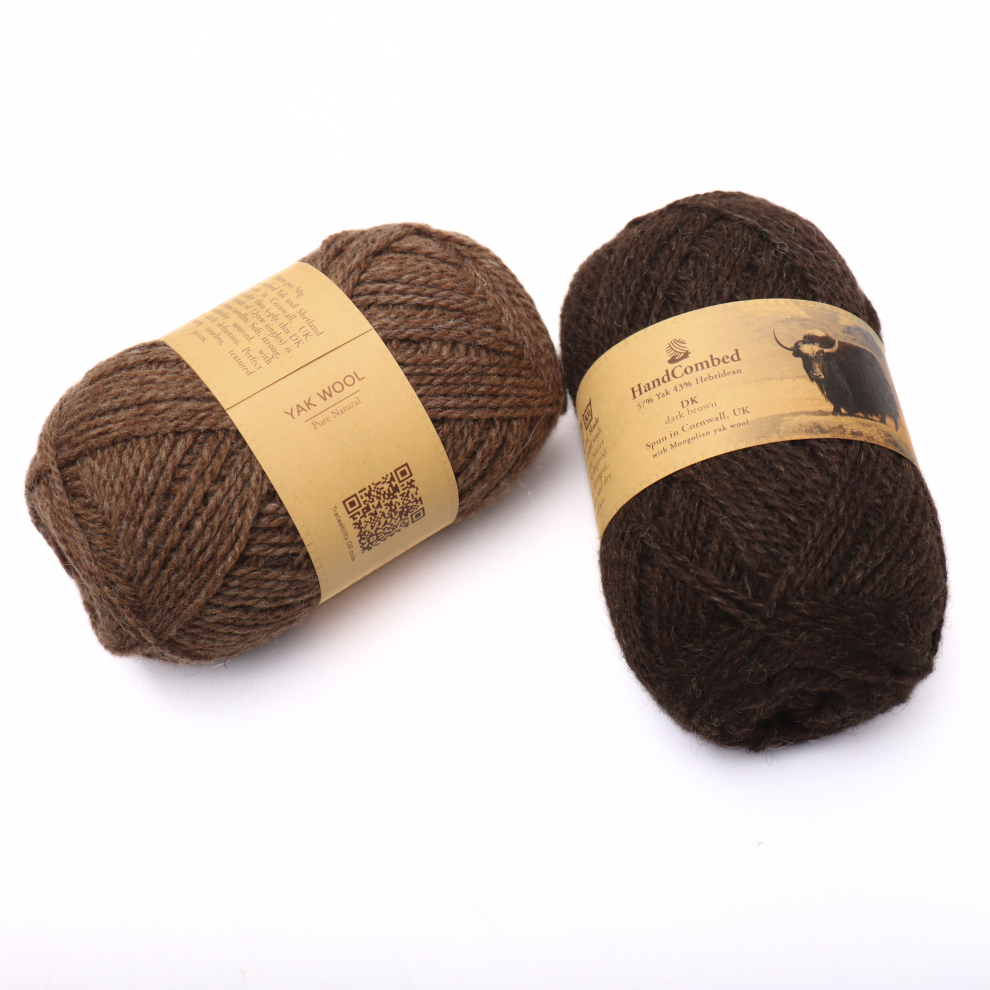 Soft & Warm Yak Wool Blend Natural Shades Hand Knitting Yarn