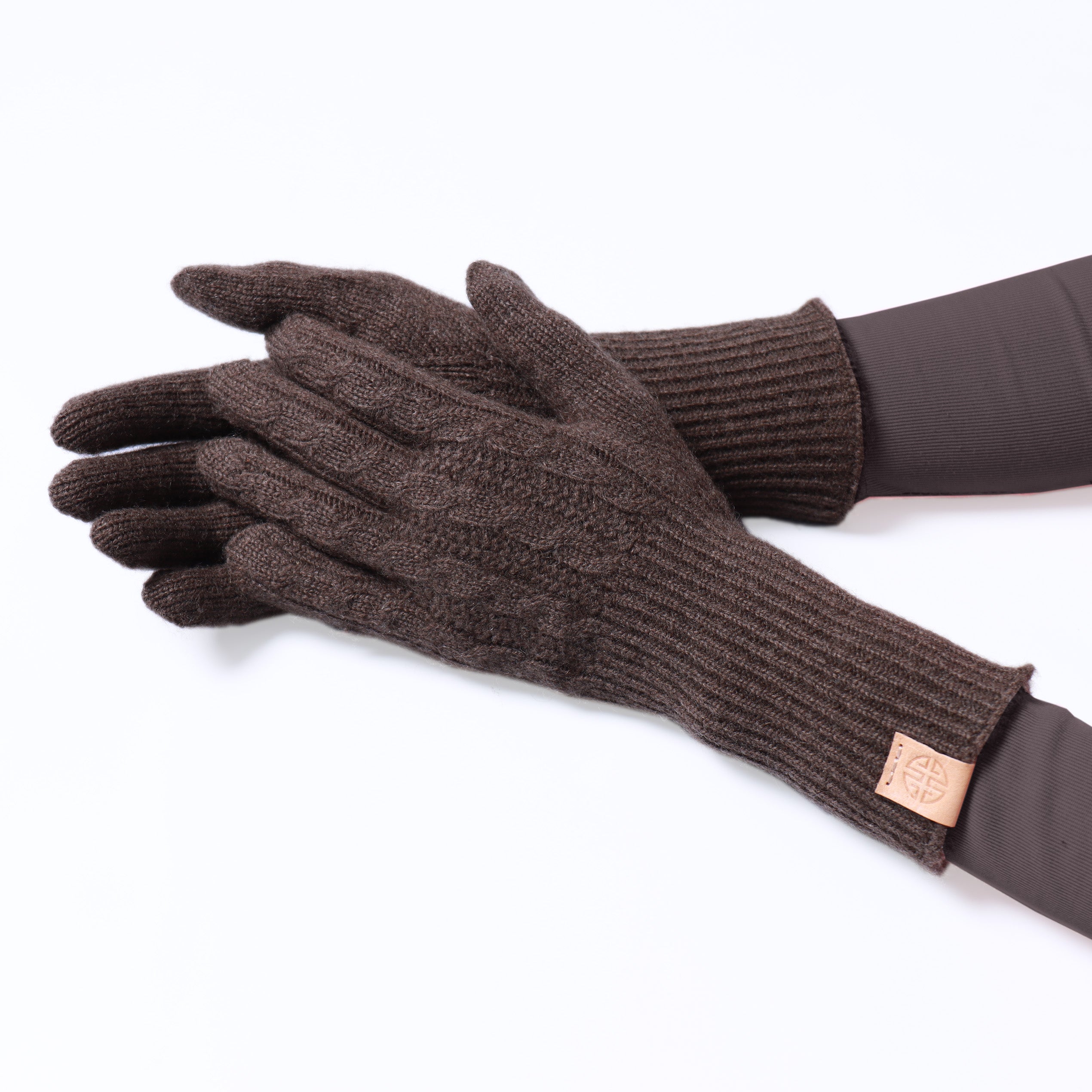 Yak Wool Cable Knit Gloves