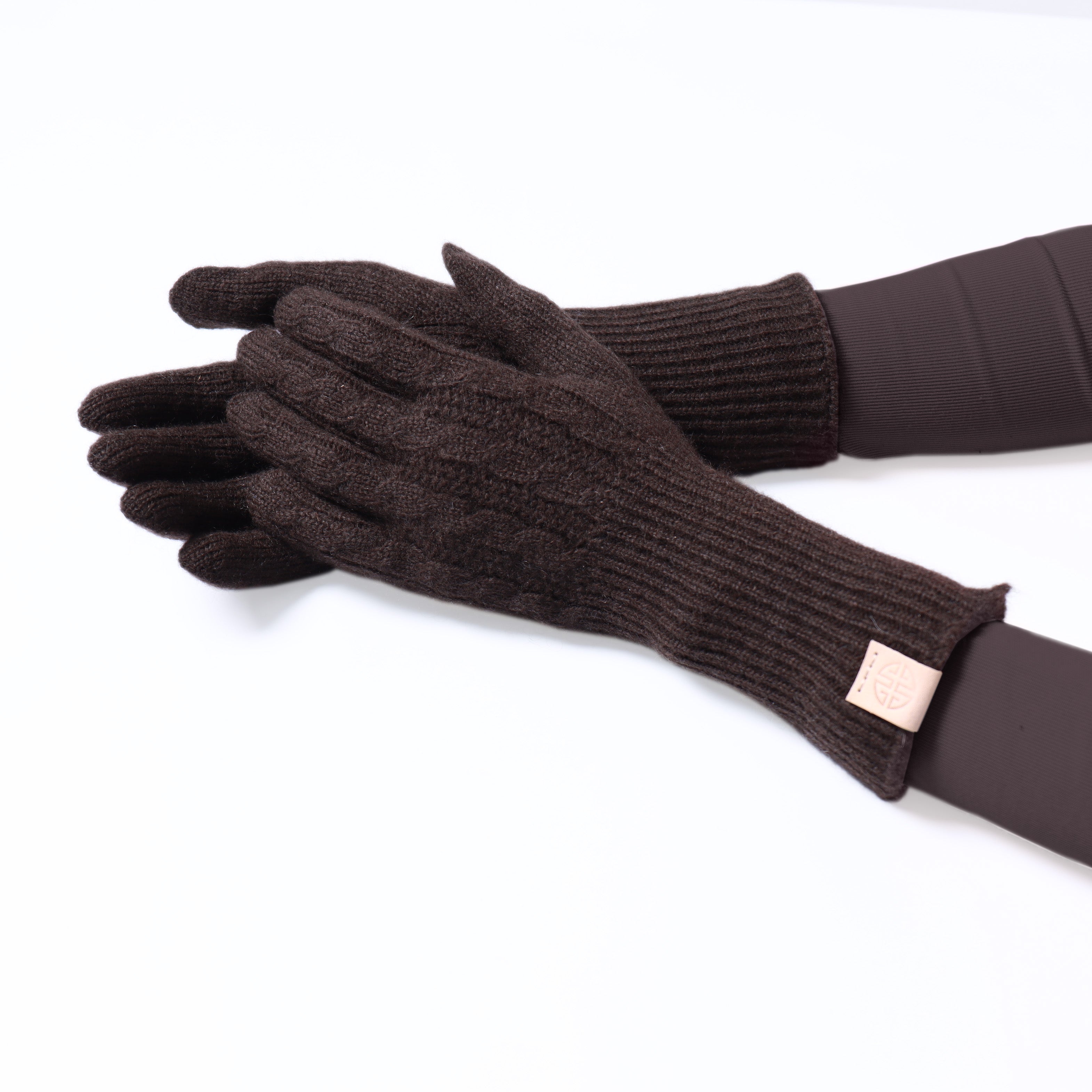 Yak Wool Cable Knit Gloves