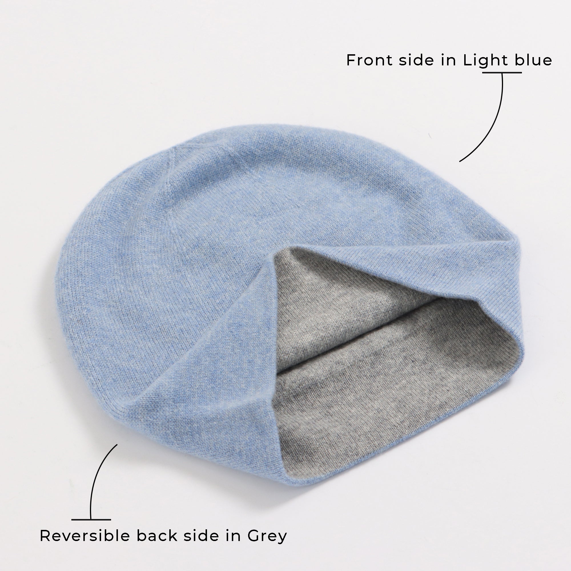 Mongolian Pure Cashmere Double Layer Hat