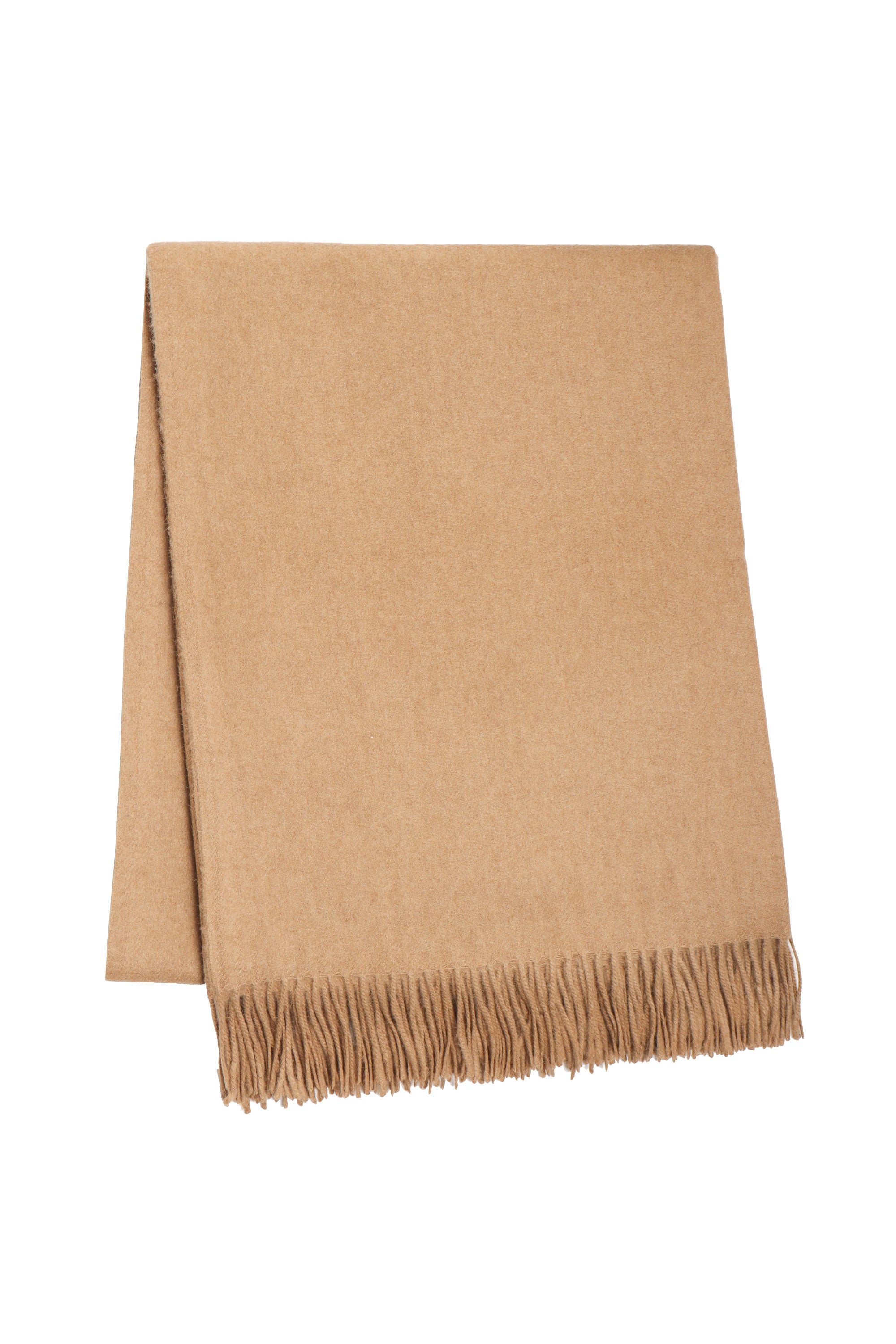 Cozy Camel Wool Throw Soft Luxurious Comfort