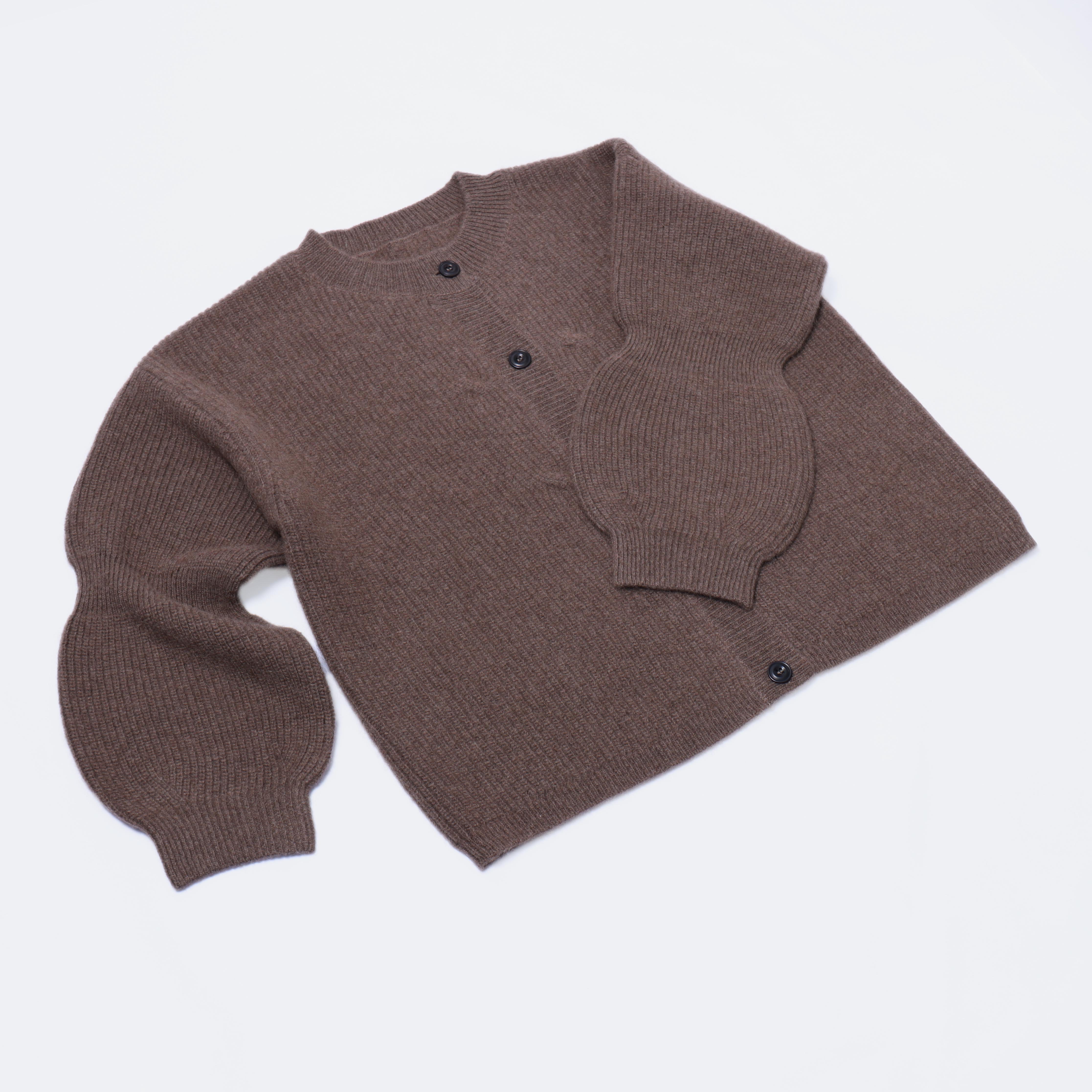 Pure Yak Wool Cardigan Soft Durable Sustainable Knitwear