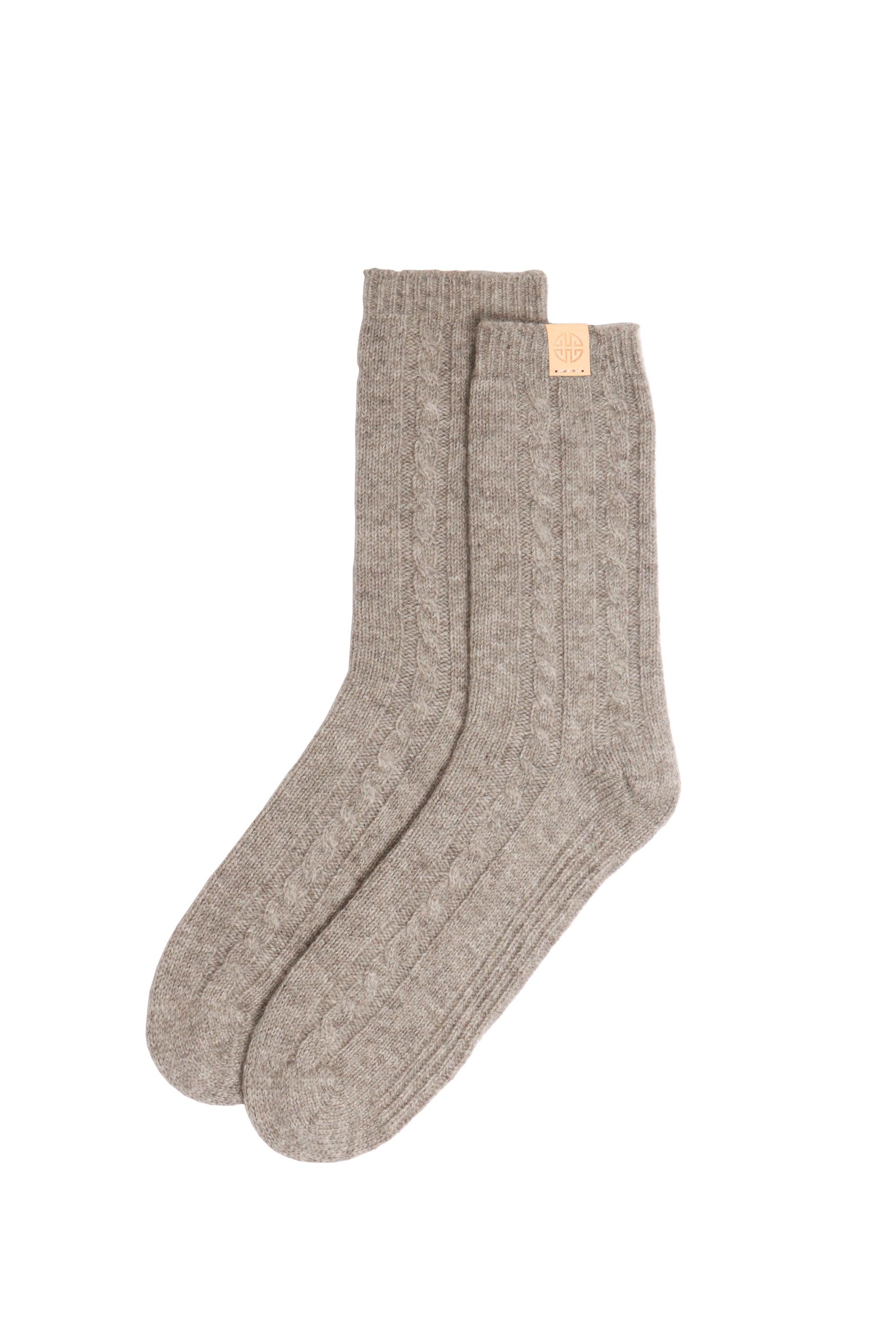 Eco Friendly Yak Wool Donegal Yarn Wool Cable Knit Socks Comfortable Durable