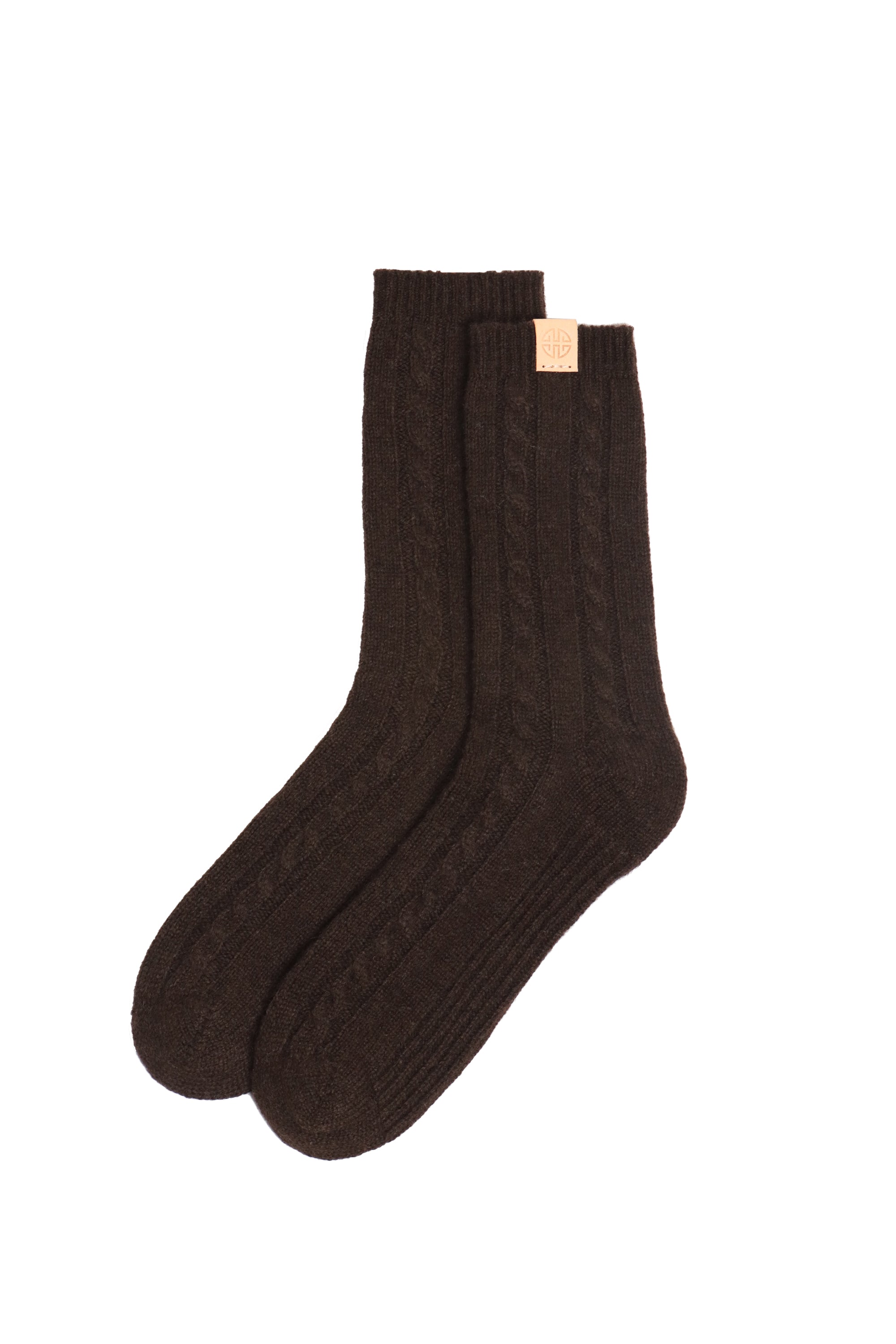 Eco Friendly Yak Wool Donegal Yarn Wool Cable Knit Socks Comfortable Durable