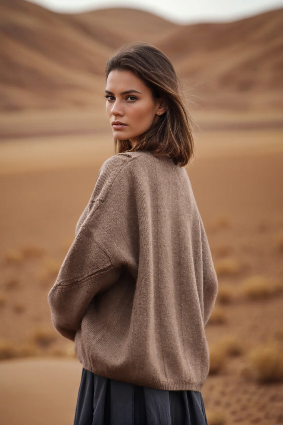 100% Natural Yak Wool Oversized Jumper Soft Sustainable Knitwear