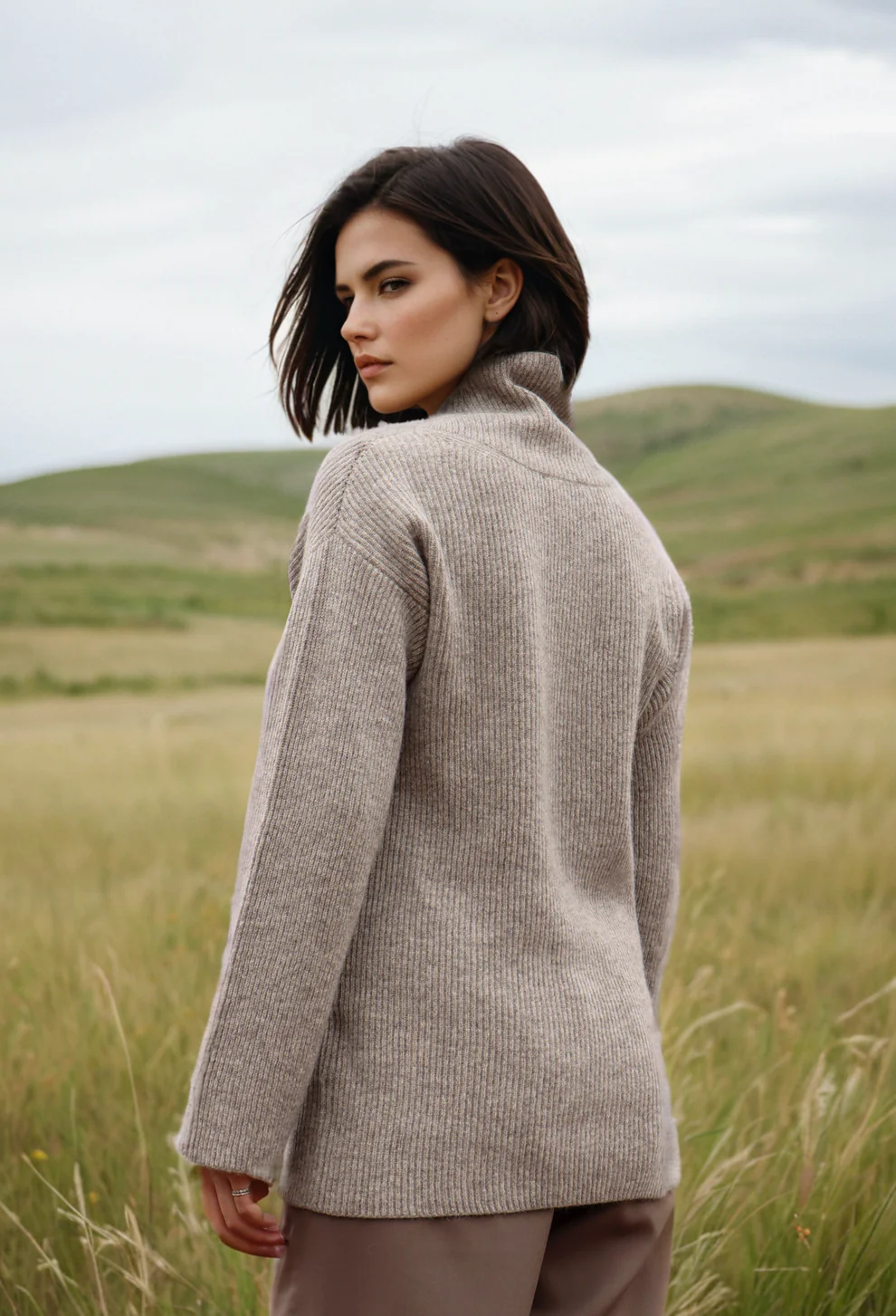 Cozy Yak Wool Turtleneck Sweater Eco Friendly Fashion