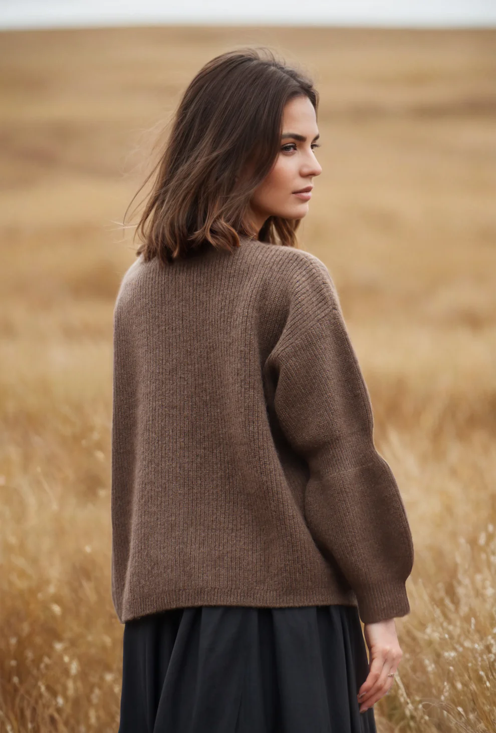 Pure Yak Wool Cardigan Soft Durable Sustainable Knitwear